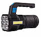 Потужний ліхтар 4+1 LED із вбудованим акумулятором, фото 5