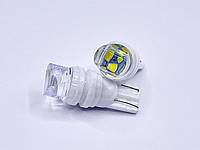 Лампа T10(W5W)БЦ 12V LED 3х2835 white ceramic-1