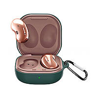 Силіконовий чохол Samsung Galaxy Buds Live (SM-R180) | чохол + карабін | зелений