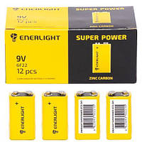 Від 4 шт. Батарейка ENERLIGHT 9V 6F22 50222 купити дешево в інтернет-магазині