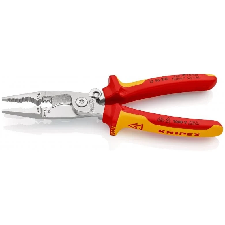 Кліщі електромонтажні багатофункціональні 200 мм Knipex 13 96 200