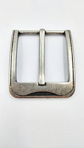 Пряжка для мужского ремня 45 мм , металлическая, цвет матовый никель ...