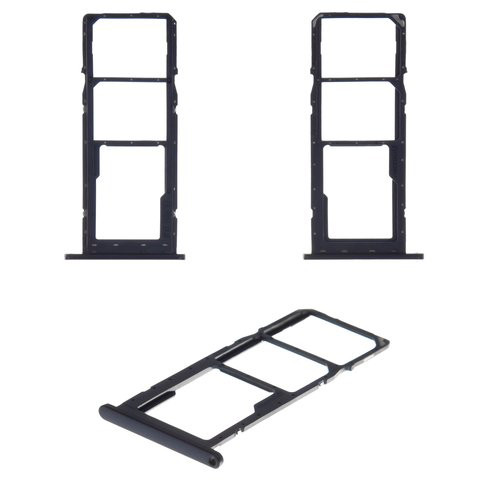 Тримач SIM-карти для Samsung A022F/DS/A025F Galaxy A02/A02S, чорний