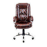 Офісне крісло комп'ютерне Richman Каліфорнія хром чорний кожзам для керівника, фото 3