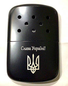 Каталітична грілка ZIPPO чорна з Тризубом Слава Україні! 40368 UA-02