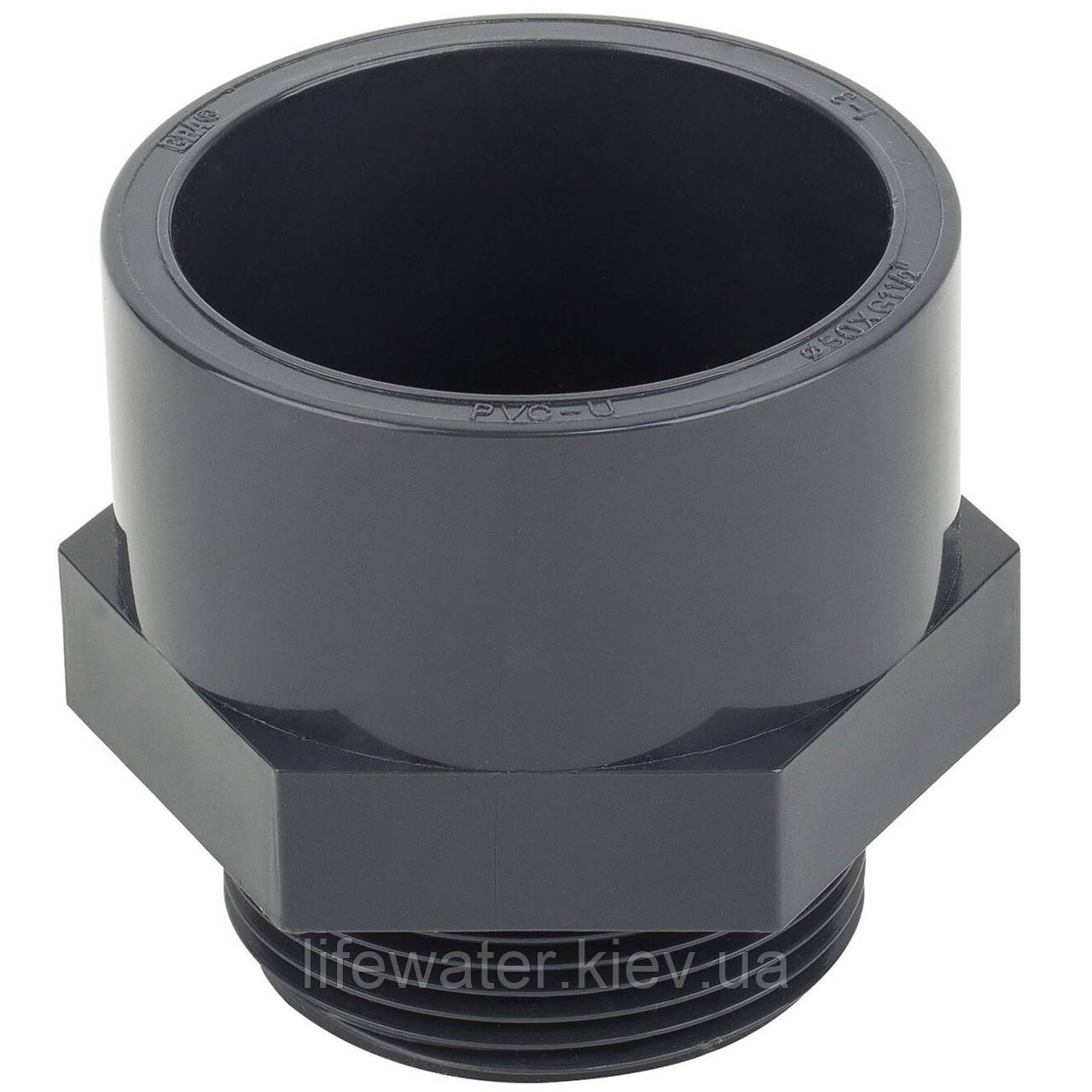 Муфта ПВХ Era US01225, з зовнішньою різьбою d25х3/4", фото 1