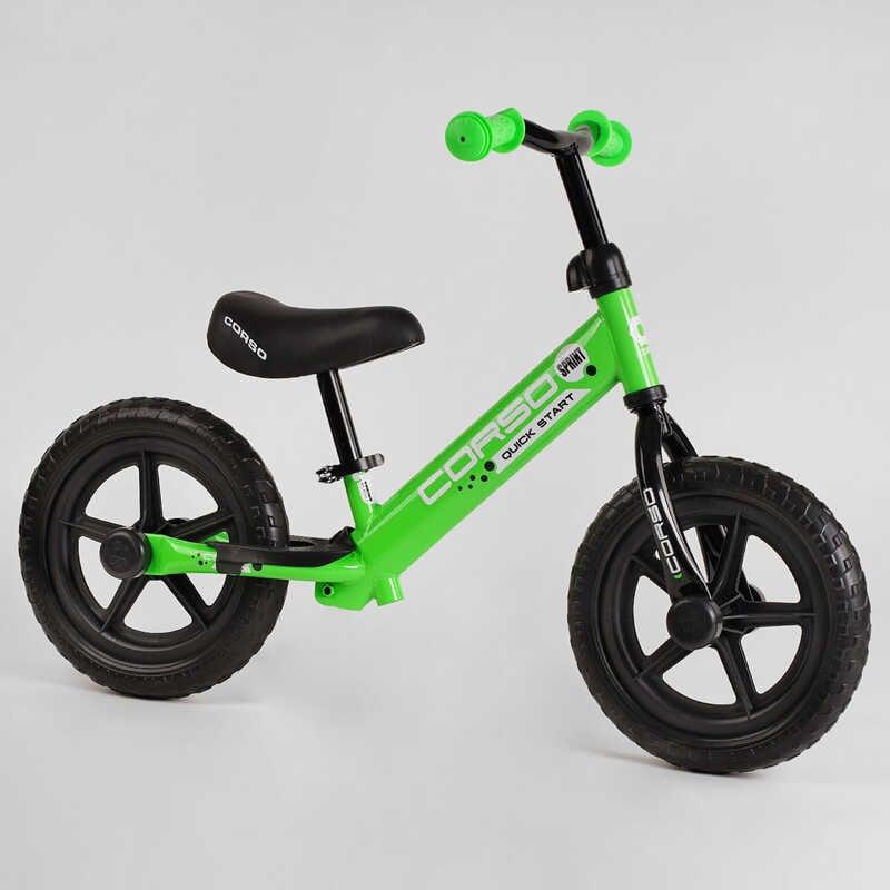 Дитячий біговел 12" CORSO J-3266 зі сталевою рамою та колесами EVA (ПЕНА)