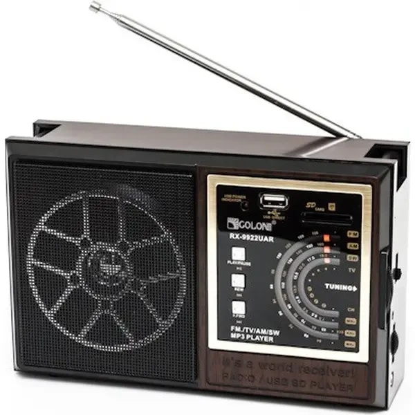 Портативний FM радіоприймач акумуляторний Golon RX-9922 UAR S