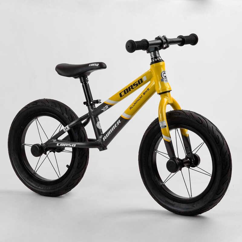 Велобіг дитячий 14" CORSO «Runner» 61236 з алюмінієвою рамою й колесами надувними гумовими, фото 1