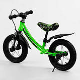 Велобіг для дітей CORSO SPIDER 75123 з надувними 12 дюймів колесами й алюмінієвою рамою, дитячий біговел, фото 3