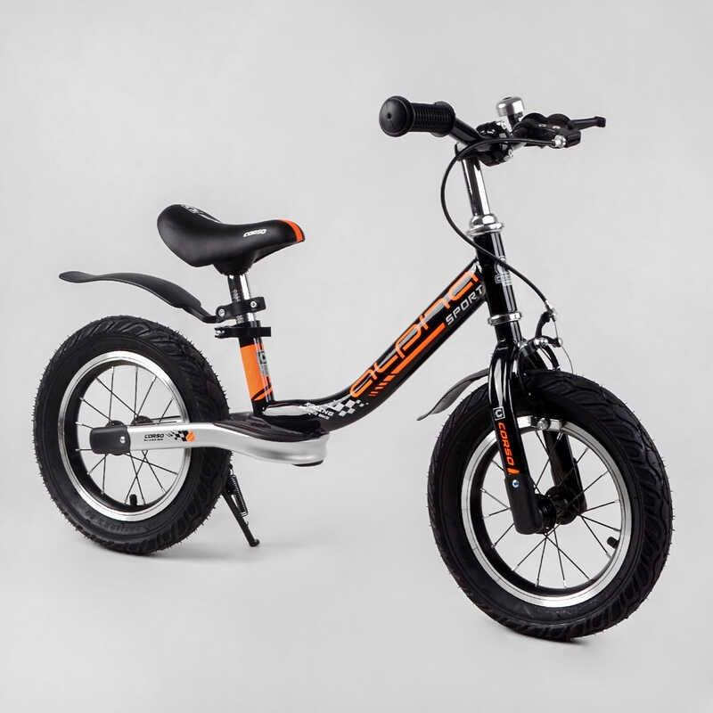Велобіг дитячий із ручним гальмом Corso Alpha Sport 64500 з надувними 12 дюймами, біговел дитячий