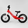 Біговел 12 дюймів Corso 10567 Червоний, з надувними колесами, магнієвою рамою й алюмінієвим виносом керма, фото 2
