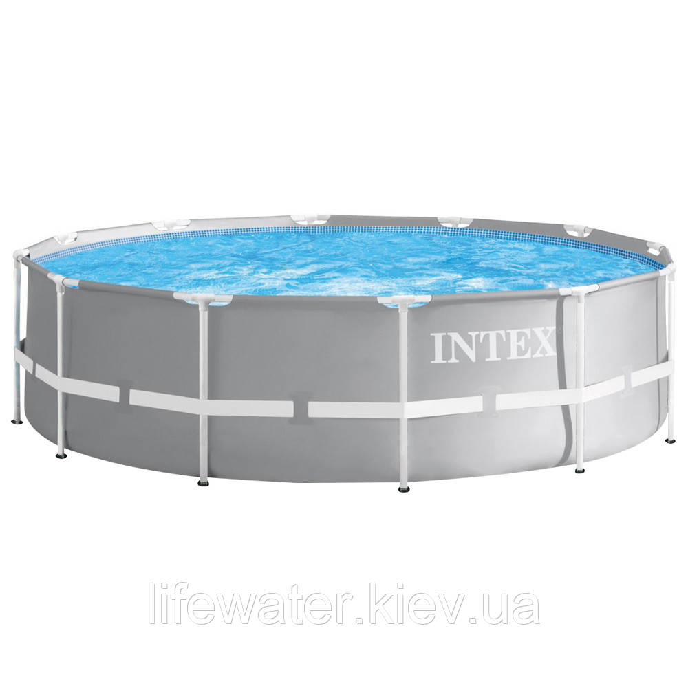 Intex Каркасний басейн Intex 26718 Premium (366х122 см) з картриджним фільтром та драбиною
