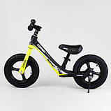 Біговел для дітей Corso 63181 з 12 дюймів надувними колесами, магнієвою рамою й дисками, велобіг, фото 3