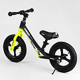 Біговел для дітей Corso 63181 з 12 дюймів надувними колесами, магнієвою рамою й дисками, велобіг, фото 4