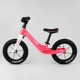 Велобіг для дітей Corso 45383 з надувними 12 дюймами колесами, магнієвою рамою, дитячий біговел для дівчинки, фото 2
