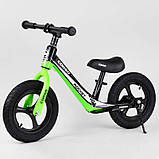 Біговел дитячий Corso 14452 з 12 дюймів надувними колесами, магнієвою рамою й дисками, велобіг, фото 2