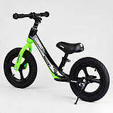 Біговел дитячий Corso 14452 з 12 дюймів надувними колесами, магнієвою рамою й дисками, велобіг, фото 4