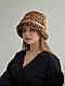 Хутряна жіноча панама стильна м'яка тепла леопардова забарвлення Лео - фото 2 - id-p1271850474