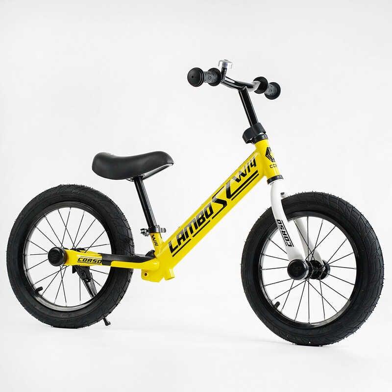 Дитячий велобіг 14" CORSO LAMBO L-0474 з надувними гумовими колесами, фото 1