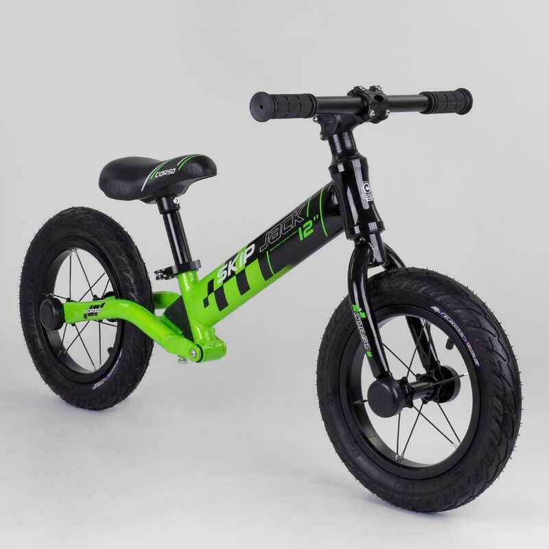 Велобіг дитячий 12" Corso Skip Jack 95112 з надувними колесами й алюмінієвою рамою, фото 1