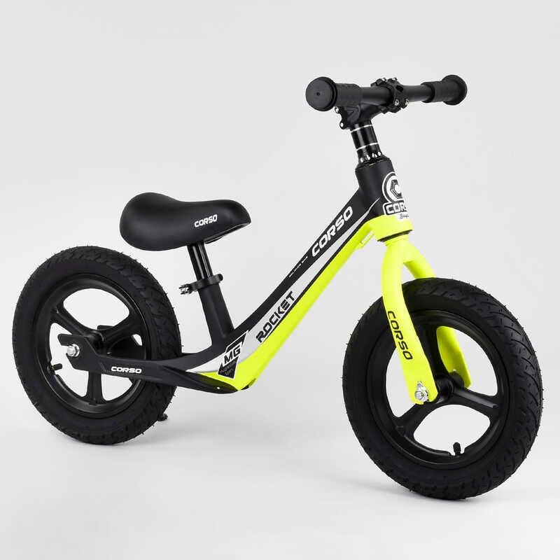 Біговел для дітей 12" Corso 63181 з надувними колесами, магнієвою рамою й дисками, фото 1