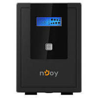 ИБП NJOY Cadu 850 (UPCMTLS685TCAAZ01B), Lin.int., AVR, 2 x Schuko, USB, LCD, пластик