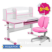 Комплект для принцессы парта Cubby Rimu Pink + эргономичное кресло FunDesk Solerte Pink