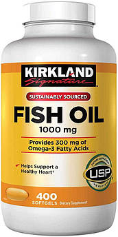 Kirkland Signature Fish Oil 1000 mg 400 капсул (4384304430)