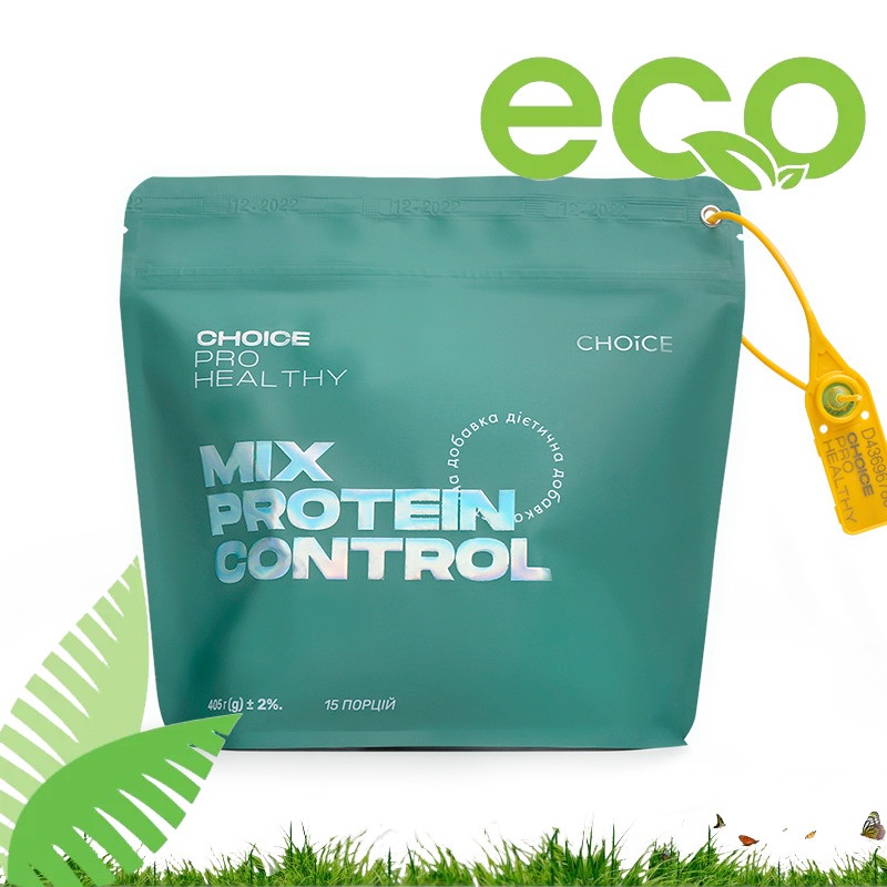 Натуральний протеїновий коктейль Mix Protein Control серії Choice Pro Healthy 405г