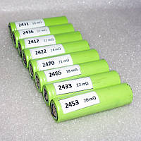 Б/у Высокотоковый аккумулятор Li-Ion 18650 INR18650S 2400 mAh 3.6V 2020-2021 год для павербанков, фонариков