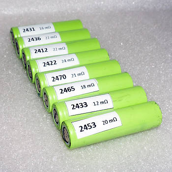 Б/в Високотоковий акумулятор Li-Ion 18650 INR18650S 2400 mAh 3.6V 2020-2021 рік для повербанків, ліхтариків і т. п.