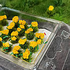 Квіти для клумб, комплект 20 шт. для діорам, підставок, мініатюр, фото 9