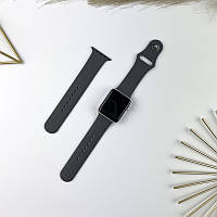 Силиконовый ремешок для Apple Watch 42 mm / 44 mm / 45 mm / 49 mm (S + M) Dark grey (15)