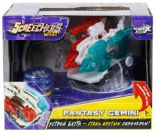 Дикі Скричери 3-й сезон Машинка трансформер Screechers Wild Original S3 L2 Фентезі Джемені Fantasy Gemini