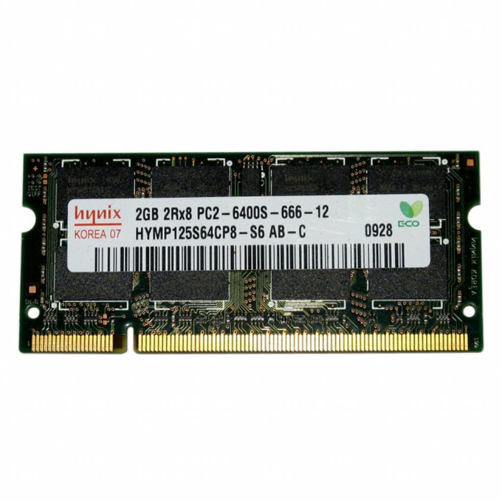 Модуль пам'яті для ноутбука Hynix SoDIMM DDR2 2GB 800 MHz (HYMP125S64CP8-S6)