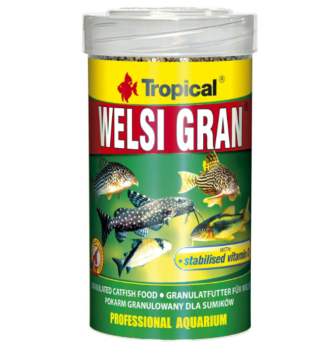 Сухой корм для аквариумных рыб Tropical в гранулах «Welsi Gran» 100 мл\65г (для донных рыб) - фото 1 - id-p1743702013