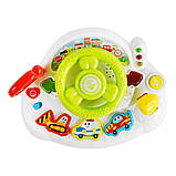 Дитячий музичний руль "Маленький водій" українське озвучування, підсвічування, вірш, 2 пісні, звуки (96435), фото 3