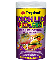 Сухий корм для акваріумних риб Tropical у паличках "Cichlid Red & Green Medium Sticks" 1л/360г (для всіх цихлід)