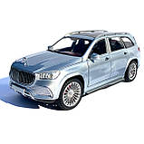 Іграшкова машинка металева Mercedes-Bens Maybach (Мерседес-Бенц Майбах) «Автопром», срібна, батар., світ, звук, відкр.двері, від 3, фото 2