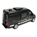 Іграшкова машинка металева Mercedes-Bens Sprinter CM335, мінівен (Мерседес-Бенц спрінтер CM335) «АвтоЕксперт», чорний, батар.,, фото 5