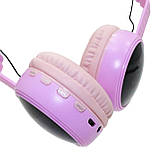 Бездротові навушники з вушками та рогом Unicorn KD80 Єдиноріг з підсвічуванням 17*21*7 см (purple), фото 4