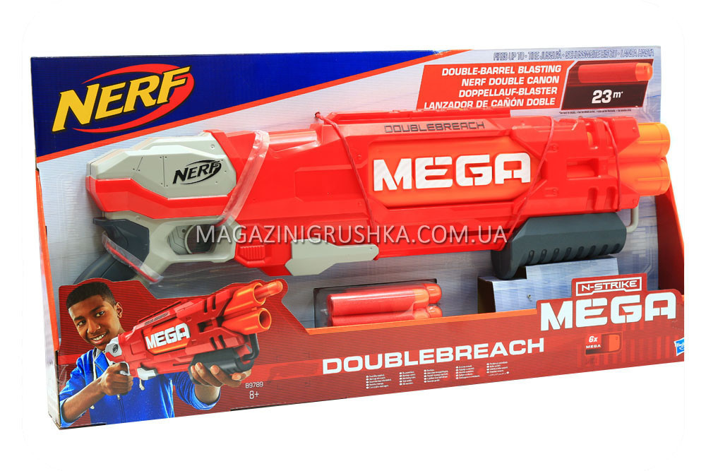 Бластер Hasbro Nerf Mega Doublebreach (B9789) - фото 3 - id-p630443791