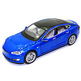 Іграшкова машинка металева Tesla «АвтоСвіт» Тесла синій, світло, звук, 15*4*5 см, (AS-2829), фото 3