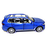 Іграшкова машинка металева «BMW X7» Автопром БМВ, синій, 14*5*5 см, (68470), фото 4