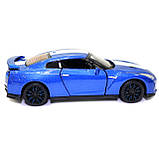 Іграшкова машинка металева «Nissan GT-R 50th Anniversary Edition» Автопром Ніссан ГТ-Р, синій, 14*4*5 см, (68469), фото 4