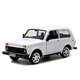 Іграшкова машинка металева ВАЗ Lada Niva «Автопром», білий, від 3 років, 7х15х6 см, (21214), фото 3