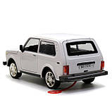 Іграшкова машинка металева ВАЗ Lada Niva «Автопром», білий, від 3 років, 7х15х6 см, (21214), фото 5