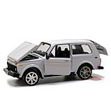 Іграшкова машинка металева ВАЗ Lada Niva «Автопром», білий, від 3 років, 7х15х6 см, (21214), фото 6