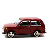 Іграшкова машинка металева ВАЗ Lada Niva «Автопром», червоний, від 3 років, 7х15х6 см, (21214), фото 7
